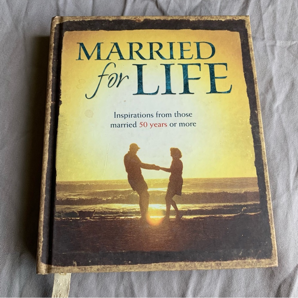 Married for Life Hallmark Gift Books Inspirational Keepsake Book Hardcover